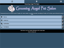 Tablet Screenshot of groomingangel.com